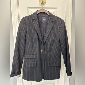 GAP Charcoal Pinstripe Blazer